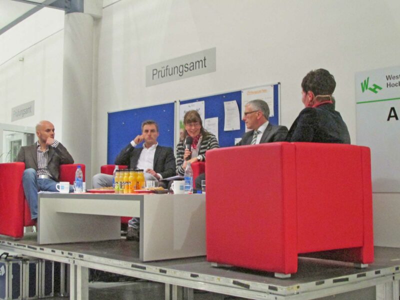 Podiumsdiskussion Fresh Heads, Westfälische Hochschule Bocholt